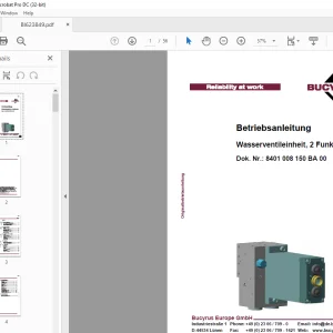 Cat bucyrus Wasserventileinheit, 2 Funktionen Betriebsanleitung - PDF DOWNLOAD