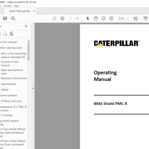 Caterpillar BMA Shield PMC-R Operating Manual - PDF DOWNLOAD