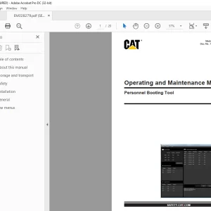 Caterpillar Personnel Booting Tool Operating Manual -  PDF DOWNLOAD
