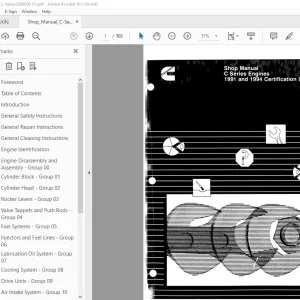 Cummins C Series Engine Shop Manual 1991-1994 - PDF DOWNLOAD 