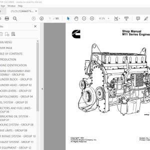 Cummins M11 Series Engine Shop Manual - PDF DOWNLOAD 