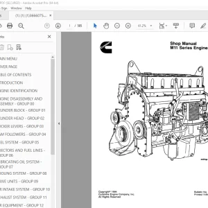 Cummins M11 Series Engine Shop Manual 3666075 PDF