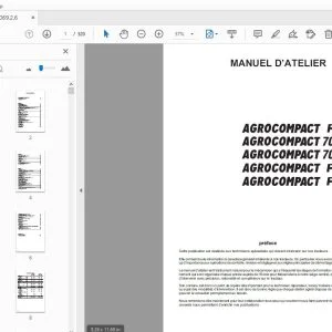 DEUTZ FAHR AGROCOMPACT F60-F70-F80-F90 MANUEL D’ATELIER - PDF DOWNLOAD