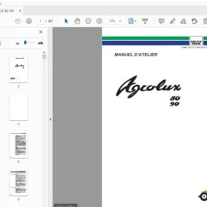 DEUTZ FAHR AGROKID 80-90 MANUEL D’ATELIER - PDF DOWNLOAD