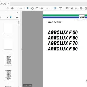 DEUTZ FAHR AGROLUX F50-F60-F70-F80 MANUEL D’ATELIER - PDF DOWNLOAD