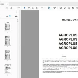 DEUTZ-FAHR AGROPLUS 75-85-95-100 MANUEL D'ATELIER - PDF DOWNLOAD