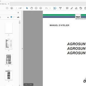 DEUTZ FAHR AGROSUN 100-120-140 MANUEL D’ATELIER - PDF DOWNLOAD