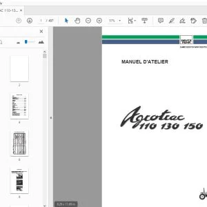 DEUTZ FAHR AGROTRAC 110-130-150 MANUEL D'ATELIER - PDF DOWNLOAD