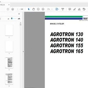 DEUTZ FAHR AGROTRON 130-140-155-165 MK3 MANUEL D’ATELIER - PDF DOWNLOAD