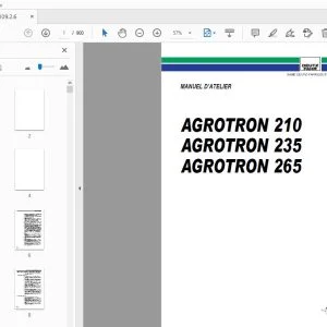 DEUTZ FAHR AGROTRON 210-235-265 MANUEL D’ATELIER - PDF DOWNLOAD