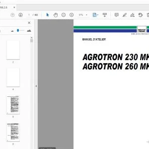 DEUTZ FAHR AGROTRON 230-260 MK3 MANUEL D’ATELIER - PDF DOWNLOAD