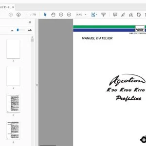 DEUTZ FAHR AGROTRON K 90-100-110-120 Profiline MANUEL D’ATELIER - PDF DOWNLOAD