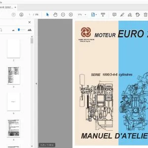 DEUTZ FAHR SERIE 1000/3-4-6 cylindres EURO 2 MANUEL D'ATELIER - PDF DOWNLOAD
