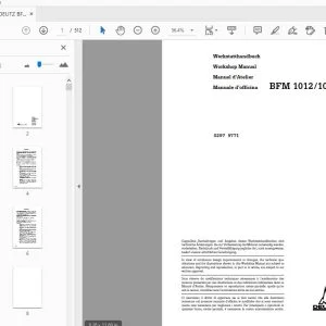 Deutz BFM 1012/1013 Workshop Manual - PDF DOWNLOAD