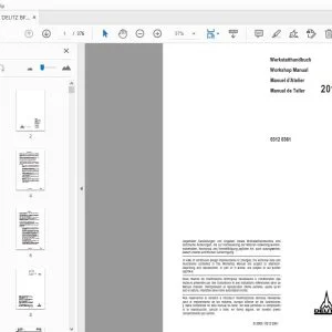 Deutz BFM 2012 Engines Workshop Manual - PDF DOWNLOAD