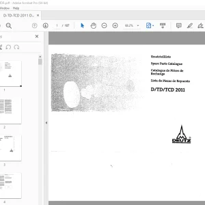 Deutz D/TD/TCD 2011 Parts Manual - PDF DOWNLOAD 