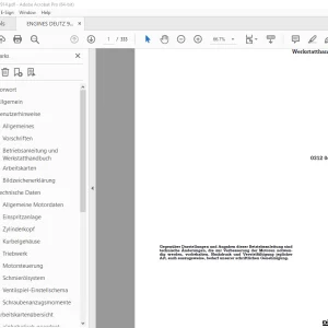 Deutz Fahr 914 WERKSTATTHANDBUCH 0312 0439 - PDF DOWNLOAD 