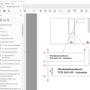 Deutz Fahr TCD 2013 4V Industrie WERKSTATTHANDBUCH 0312 3130 PDF