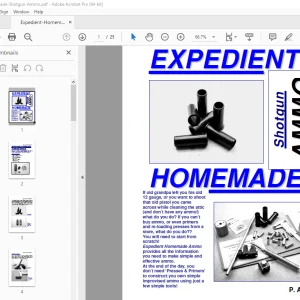 EXPEDIENT HOMEMADE SHOTGUN AMMO HANDBOOK MANUAL PDF