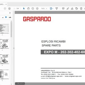 GASPARDO EXPO M-202-302-402-602 PARTS MANUAL - PDF DOWNLOAD