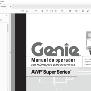 Genie AWP Super Series Manual do operador 37168PB - PDF DOWNLOAD