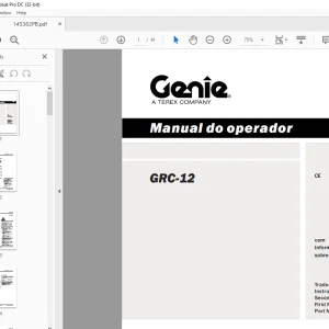 Genie GRC-12 Manual do operador 145362PB -  PDF DOWNLOAD