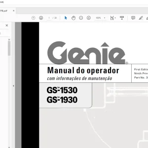 Genie GS-1530 GS-1930 Manual do operador - PDF DOWNLOAD