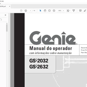 Genie GS-2032 GS-2632 Manual do operador 82680PB - PDF DOWNLOAD