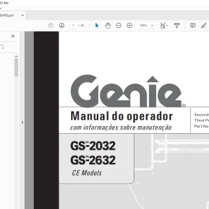 Genie GS-2032 GS-2632 Manual do operador 82784PB - PDF DOWNLOAD