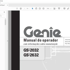 Genie GS-2032 GS-2632 Manual do operador 97552PB - PDF DOWNLOAD