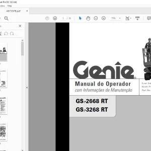 Genie GS-2668 RT GS-3268 RT Manual do operador 48735PB  - PDF DOWNLOAD