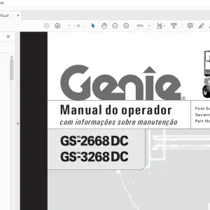 Genie GS-2668DC GS- 3268 DC Manual do operador 52546PB  - PDF DOWNLOAD