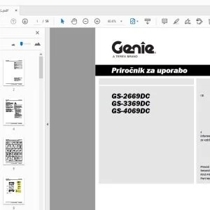 Genie GS-2669DC GS-3369DC GS-4069DC Priročnik za uporabo - PDF DOWNLOAD