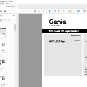 Genie GS™-1330m Manual do operador 1290847PBGT - PDF DOWNLOAD