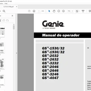 Genie GS™-1530/32 GS™-1930/32 Manual do operador 1270101PB - PDF DOWNLOAD
