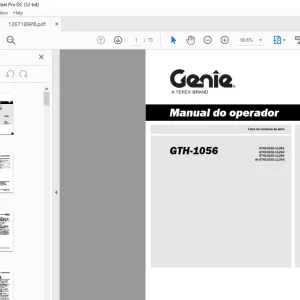 Genie GTH-1056 Manual do operador 1267189PB - PDF DOWNLOAD