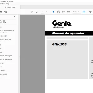 Genie GTH-1056 Manual do operador 214834PB - PDF DOWNLOAD