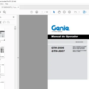 Genie GTH-2506 GTH-3007 Manual do operador 57.0009.0570 - PDF