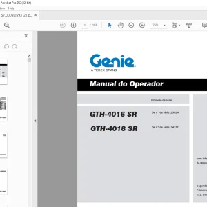 Genie GTH-4016 SR GTH-4018 SR Manual do operador 57.0009.0593 - PDF DOWNLOAD