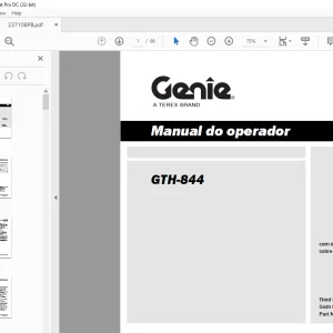 Genie GTH-844 Manual do operador 237108PB - PDF DOWNLOAD