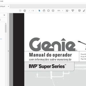 Genie IWP Super Series Manual do operador 133485PB - PDF DOWNLOAD