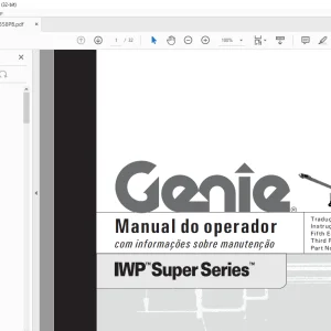 Genie IWP Super Series Manual do operador 145358PB - PDF DOWNLOAD