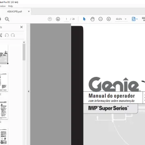 Genie IWP Super Series Manual do operador - PDF DOWNLOAD
