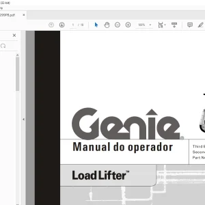 Genie Loadlifter Manual do operador 82299PB - PDF DOWNLOAD