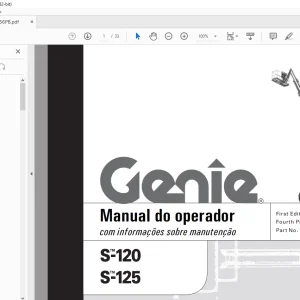 Genie S-120 S-125 Manual do operador 62756PB - PDF DOWNLOAD