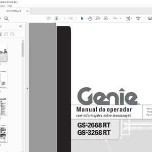 Genie S-2668 RT S-3268 RT Manual do operador 82233PB - PDF DOWNLOAD