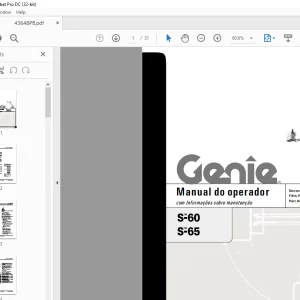 Genie S-60 s-65 Manual do operador - PDF DOWNLOAD
