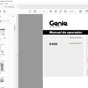 Genie S-60X Manual do operador T107102PB - PDF DOWNLOAD