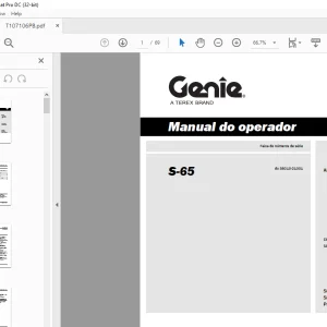 Genie S-65 Manual do operador T107106PB - PDF DOWNLOAD