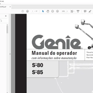 Genie S-80 8-85 Manual do operador 82200PB - PDF DOWNLOAD